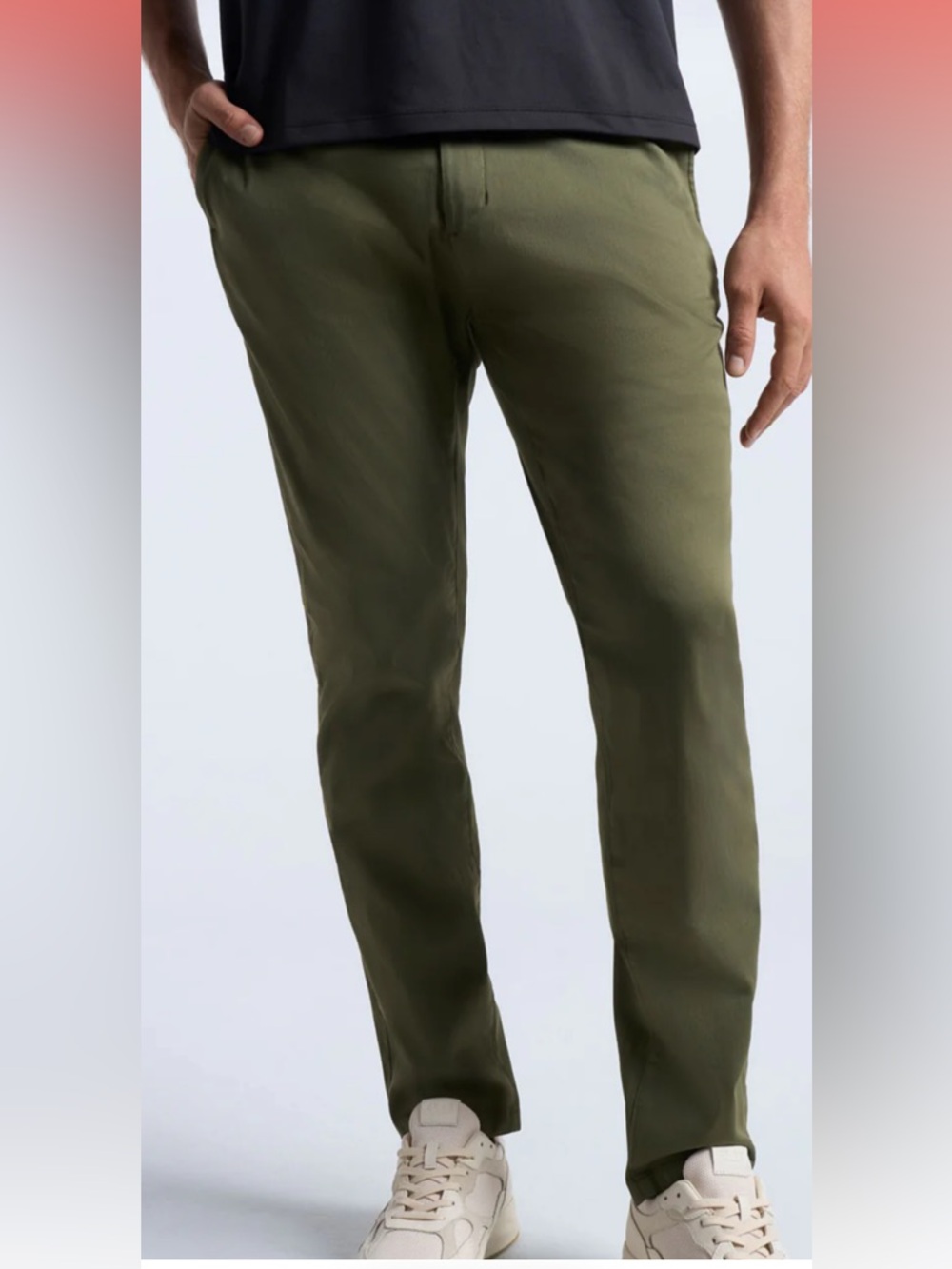 Birddogs Chino Pants Green Mens Slim 32x34(Act 32x33) Boom for your Boomstick